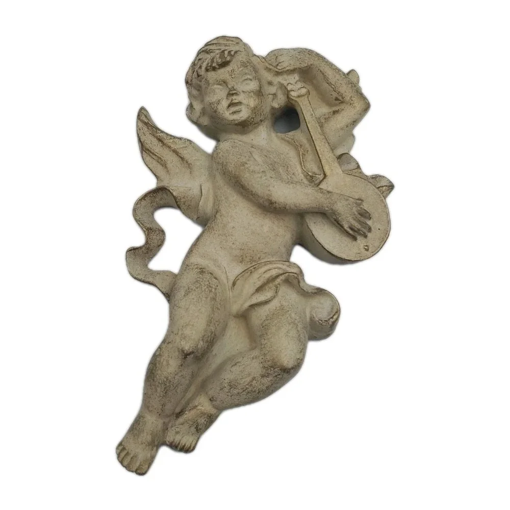 Set‎ Of 3 Cherub Musical Angels Wall Hanging Home Decor